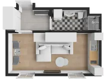 Prodej bytu 1+kk, Praha - Vršovice, Košická, 28 m2