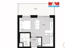 Prodej bytu 1+kk, Kladno - Dubí, Ke křížku, 51 m2