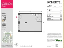 Prodej obchodního prostoru, Praha - Vysočany, Smržových, 73 m2