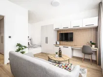 Pronájem bytu 1+kk, Praha - Karlín, Pobřežní, 27 m2