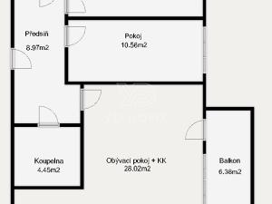 Prodej bytu 3+kk, Praha - Hlubočepy, Miloše Havla, 73 m2