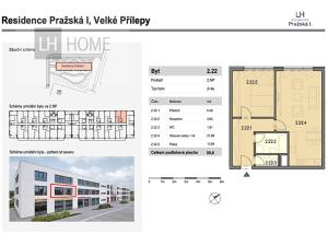 Prodej bytu 2+kk, Velké Přílepy, 60 m2