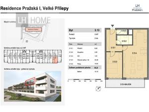 Prodej bytu 2+kk, Velké Přílepy, 66 m2