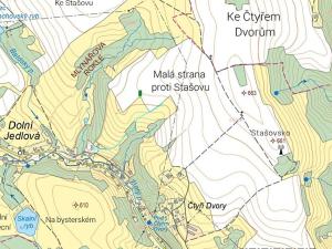 Prodej podílu zahrady, Jedlová, 722 m2