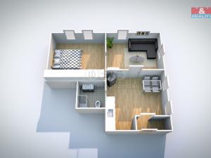 Prodej bytu 2+1, Velké Březno - Valtířov, 54 m2