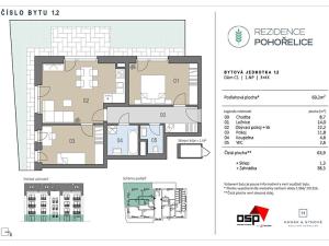 Prodej bytu 3+kk, Pohořelice, U Kasáren, 69 m2