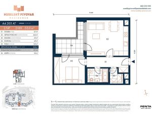 Prodej bytu 2+kk, Praha - Nusle, Bělehradská, 58 m2