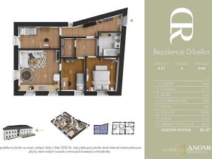 Prodej bytu 4+kk, Trhová Kamenice, Raisovo náměstí, 81 m2