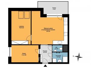 Prodej bytu 3+kk, Holubice, 72 m2