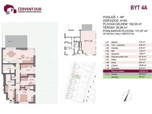 Prodej bytu 4+kk, Kostelec nad Černými lesy, Červený dub, 102 m2