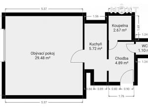 Prodej bytu 1+1, Praha - Vršovice, Jakutská, 44 m2