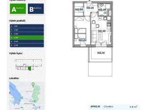 Prodej bytu 2+kk, Brno, Ondrova, 44 m2