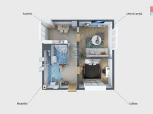 Prodej bytu 2+1, Bílina, Studentská, 64 m2