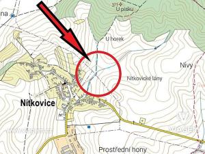 Prodej zemědělské půdy, Nítkovice, 691 m2