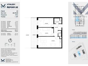 Prodej bytu 3+kk, Praha - Řeporyje, Jáchymovská, 66 m2