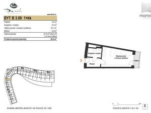 Prodej bytu 1+kk, Brno, Bystrcká, 29 m2