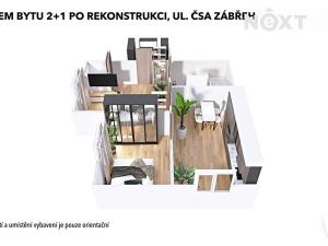 Pronájem bytu 2+1, Zábřeh, Československé armády, 32 m2