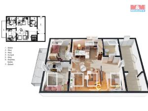 Prodej bytu 3+kk, Mukařov - Srbín, Šípková, 69 m2