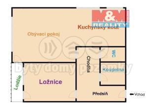 Pronájem bytu 2+kk, Praha - Záběhlice, Harlacherova, 64 m2