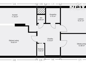 Prodej bytu 3+1, Praha - Horní Počernice, Pavlišovská, 83 m2