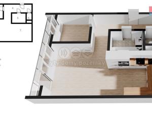 Pronájem bytu 2+kk, Praha - Záběhlice, Aubrechtové, 54 m2