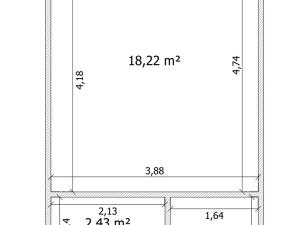 Pronájem bytu 1+kk, Brno, Obřanská, 30 m2