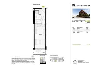 Prodej bytu 1+kk, Praha - Vysočany, Kolbenova