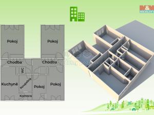 Pronájem bytu 3+1, Střelná, 75 m2