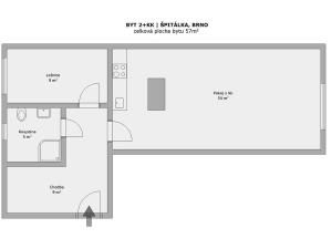 Pronájem bytu 2+kk, Křinec - Zábrdovice, 57 m2