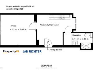 Pronájem bytu 1+1, Ústí nad Labem - Svádov, Vítězná, 36 m2