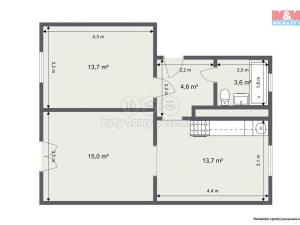 Prodej bytu 2+1, Horní Slavkov, Kounice, 48 m2