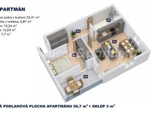 Prodej bytu 2+kk, Vrchlabí, Horská, 56 m2