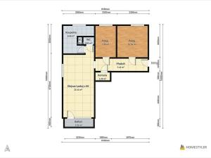 Pronájem bytu 3+kk, Litoměřice, Hrubínova, 58 m2