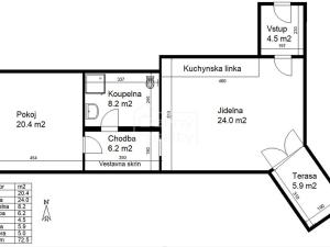 Pronájem bytu 2+kk, Pardubice, Na Spravedlnosti, 70 m2