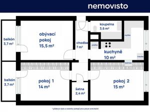 Prodej bytu 3+1, Praha - Letňany, Dobratická, 80 m2