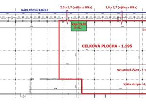 Pronájem skladu, Louny, Postoloprtská, 1200 m2