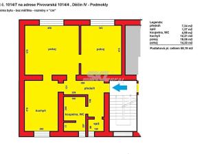 Prodej bytu 2+1, Děčín, Pivovarská, 60 m2