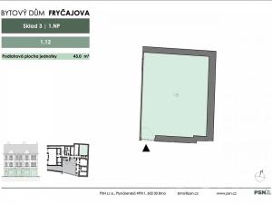 Prodej obchodního prostoru, Brno, Fryčajova, 43 m2