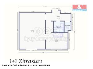 Pronájem bytu 1+1, Praha, Elišky Přemyslovny, 35 m2