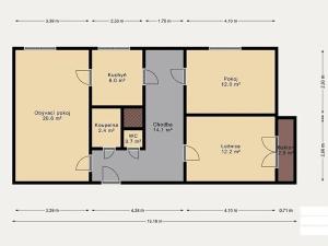 Prodej bytu 3+1, Praha - Hloubětín, Slévačská, 75 m2