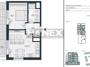 Pronájem bytu 2+kk, Praha - Hostivař, Nurmiho, 50 m2