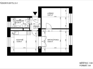 Prodej bytu 2+1, Bílina, Sídliště SHD, 49 m2