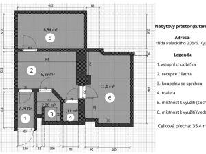 Pronájem obchodního prostoru, Kyjov, třída Palackého, 36 m2