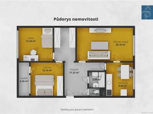 Prodej bytu 3+1, Plzeň, Hodonínská, 80 m2