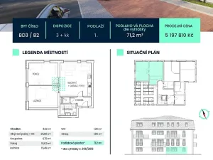 Prodej bytu 3+kk, Rakovník, Lubenská, 71 m2