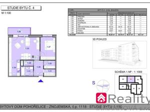 Prodej bytu 2+kk, Pohořelice, Znojemská, 66 m2