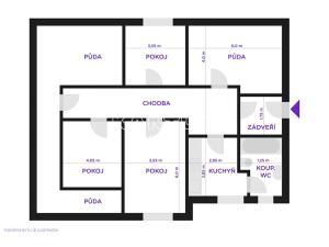 Prodej bytu 3+1, Ostrava, Ruská, 76 m2