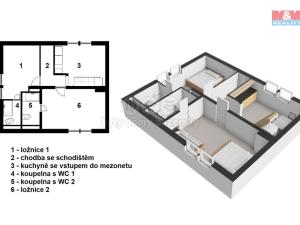 Prodej atypického bytu, Vrchlabí - Hořejší Vrchlabí, 140 m2