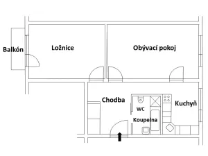 Pronájem bytu 2+1, Jaroměř, Josefa Šímy, 65 m2