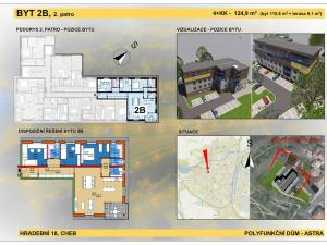 Prodej bytu 3+kk, Cheb, Hradební, 76 m2